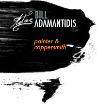 Bill Adamantidis, painter and coppersmith